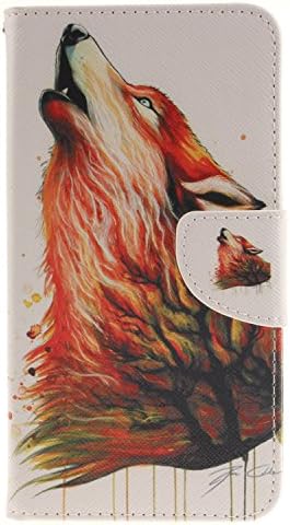 LG G Stylus / LG G Stylo Case, X-Master® Wallet Case [Slim Fit] [Card Slot] [Foldable Stand] Folio PU Leather Case Cover With [Flip] Detachable Magnetic For LG G Stylo (5.7 inch) (Colorful wolf)