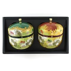 Geschenkset Teedosen Nr.18SH Hanazoroe gr�n + rot