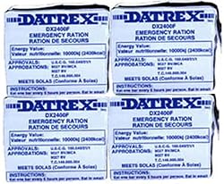 4 Datrex 2400 Calorie Emergency Food Bars (Pack of 4) for Survival Kits, Disaster Preparedness, Survival Gear, Survival Supplies, Schools Supplies, Disaster Kit. PACK OF 4