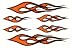 Sports : Aufkleber Orange Tribals Sticker (Nr. 0271)