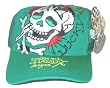 Ed Hardy Green Cap - Lucky Skull Design