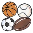 Sports Group Cutout Mural - Small