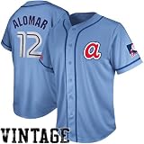 MLB Majestic Dale Murphy Atlanta Braves #3 Cooperstown Collection Traditional Player Jersey - Light Blue (Medium)