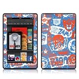 Comic Hero Design Protective Decal Skin Sticker - High Gloss Coating for Amazon Kindle Fire (7 inch Color Multi-Touch Display)