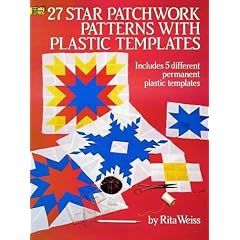 Plastic Templates for 27 Star Patchwork Patterns (includes 5 different permanent plastic templates)