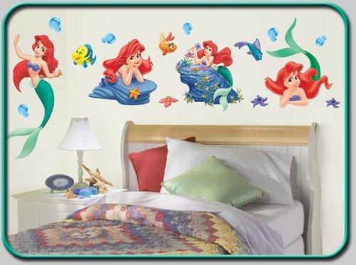 Kitchen: Ariel Wall Stickers Decals Room Decor Peel & Stick