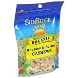 Review SunRidge Farms  / Sunridge Farms Organic Roasted Salted Cashews, 7-Ounce Bags (Pack of 6)