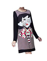 Plus Size Petite Girls Sexy Chiffon/Denim/Leather/Silk Long Sleeves Cocktail Round Neck Chevron Print Summer Winter Evening Dress/Pageant Dress/Party Dress/Maxi Dress 