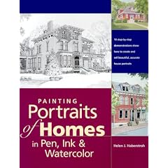 Painting Portraits of Homes in Pen, Ink and Watercolor