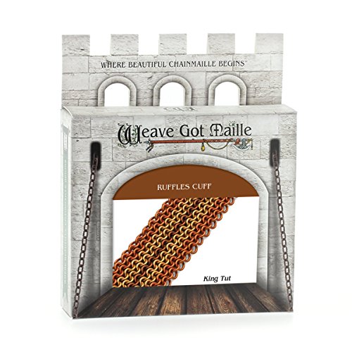 Weave Got Maille Ruffles Chain Maille Bracelet Kit, King Tut