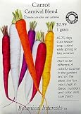Organic Carnival Blend Carrot Seeds - 1 gram