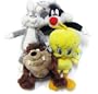 Looney Tunes Mini Plush Set of 4 (Bugs Bunny , Tweety Bird , Tazmanian Devil , Sylvester the Cat)(4 Inch)