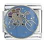 Bicyclist Sports Italian Charms Bracelet Link