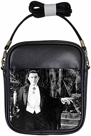 BELA LUGOSI DRACULA SPIDER WEB Leather Sling Bag Small Purse