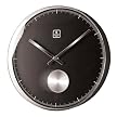 Wall Clock with Brushed Pendulum - Chrome