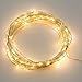 YINUO LIGHT LED SopoTek 13ft 40 LEDS Starry Lights Fairy Lights Copper LED Lights Strings AA Battery Powered Ultra Thin String Wire 40 Leds Warm white