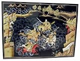 Asian Oriental Set Of 4 Wooden Wall Art Hanging Screens