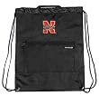 University Nebraska Logo Huskers Drawstring Style Backpack Draw String Back Pack Bag- For Boys Girls Students or Adults