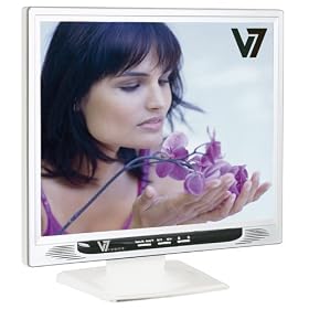 Videoseven W17PS 17" LCD Monitor with Built-in Speakers - White