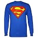 Search : Superman Classic Blue S-Shield Logo Men's Long Sleeve T-Shirt