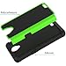 ZTE Maven 2 case, ZTE Prestige case, ZTE Sonata 3 case, CoverON [HexaGuard Series] Slim Hybrid Hard Phone Cover Case for ZTE Maven 2/ Prestige/Sonata 3 - Green Neon & Black