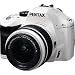 Pentax K-x 12.4 MP Digital SLR with 2.7-inch LCD and 18-55mm f/3.5-5.6 AL Lens (White)