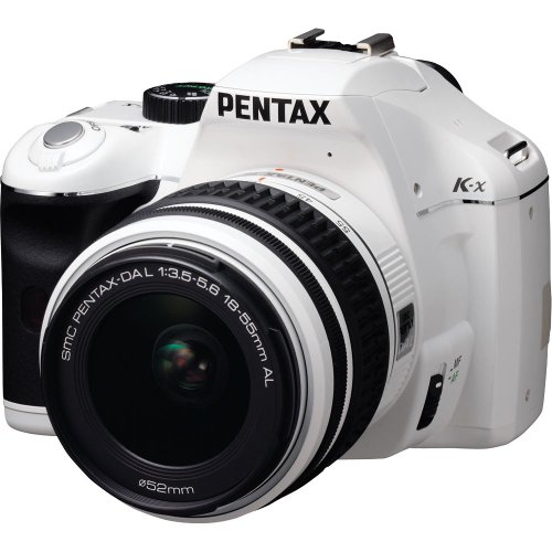 Pentax K-x 12.4 MP Digital SLR with 2.7-inch LCD and 18-55mm f 3.5-5.6 AL Lens (White)