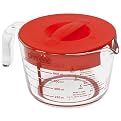 Pyrex Accents 4-Cup Measuring Cup with Lid - Red