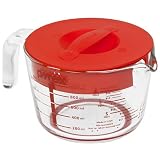Kitchen & Housewares : Pyrex Accents 4-Cup Measuring Cup with Lid- Red