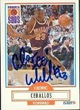 Cedric Ceballos Autographed/Hand Signed Basketball Card (Phoenix Suns) 1990 Fleer #U-75