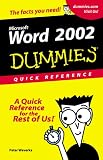 Word 2002 for Dummies: Quick Reference (For Dummies)