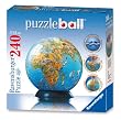 Ravensburger Illustrated World Map - 240 Piece puzzleball