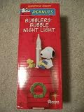 Christmas Snoopy Peanuts Bubblers Bubble Night Light