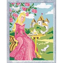 Dove Princess Painting by Numbers Kit Glitter Series by Ravensburger