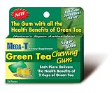 Mega-T Dietary Supplement Sugar Free Green Tea Chewing Gum, Spearmint Flavor, 24-Count Boxes (Pack of 4)