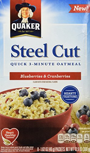 Quaker Steel Cut Quick 3-Minute Oatmeal (Blueberries & Cranberries) (Blueberries & Cranberries)