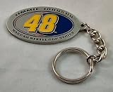 Jimmie Johnson Pewter Oval NASCAR Keychain
