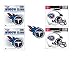 Tennessee Titans Decal and Cling 5 Piece Set