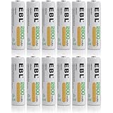 EBL 12 Pack High Capacity 2800mAh AA Ni-MH Pre-charged Rechargeable Batterie, 1500 Cycle