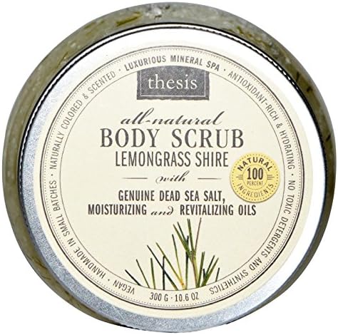 Body Scrub - Natural Dead Sea Salt Detox - Lemongrass Shire