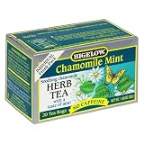Bigelow Chamomile Mint Herbal Tea, 20-Count Boxes (Pack of 6)