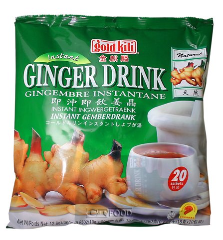 Gold Kili All Natural Instant Ginger Caffeine Free Herbal Tea Drink Sampler Pack (20... by Gold Kili