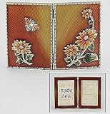 Jeweled Picture Frame- Fiori DOuble- Brown- Ashleigh Manor