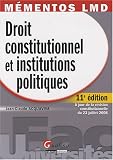 Droit constitutionnel et institutions politiques
