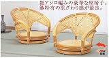 籐回転座椅子　２脚組 S700の画像