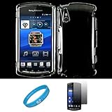 Clear 2 Piece Crystal Hard Snap-On Protector Case for Sony Ericsson XPERIA  ....