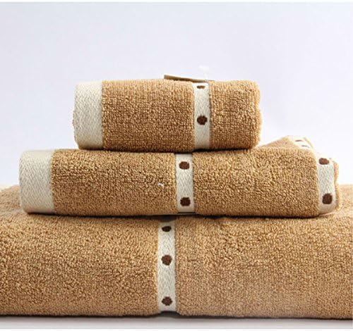 BeiBeiLove Microfiber Travel Towel Set (3 Towels) with Large 30 X 60" Body Towel | Ultra-absorbent, Antibacterial, Quick Dry Towel | Towel Set Wedding Gift Groom and Bride (Brown)