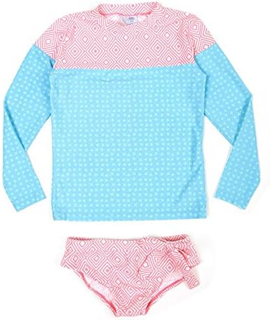 Sabbia Bianca Women's Pink Long Sleeve Rash Guard Swimsuit (small)