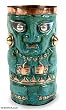 Copper and silver vase, 'Chimu Deity' Copper and silver vase, 'Chimu Deity'