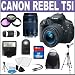 Canon EOS Rebel T5i Digital SLR Camera & EF-S 18-55mm IS STM Lens with EF 75-300mm III Lens + 32GB Card + Backpack Case + Flash + 3 UV/CPL/FLD Filters Kit